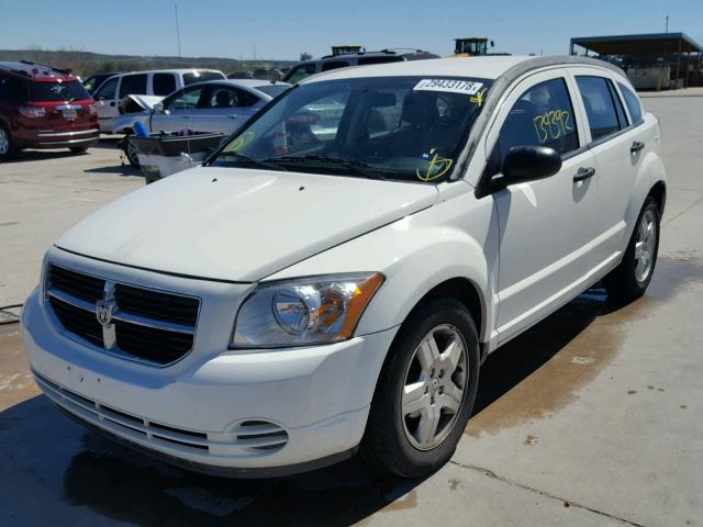 1B3HB48B78D769076 - 2008 DODGE CALIBER SX WHITE photo 2