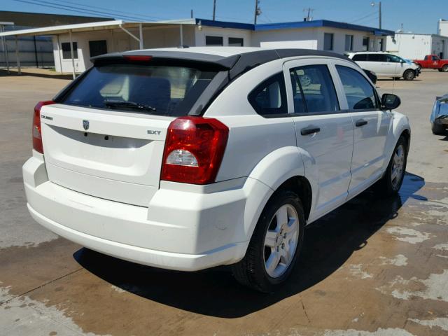 1B3HB48B78D769076 - 2008 DODGE CALIBER SX WHITE photo 4