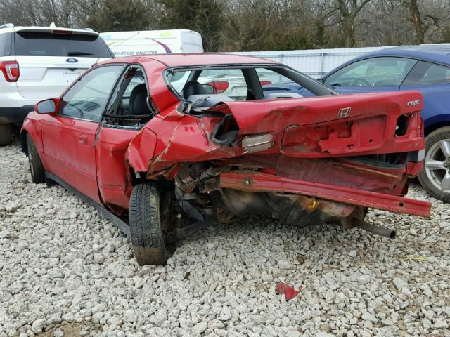 1HGEJ8140WL130520 - 1998 HONDA CIVIC EX RED photo 3