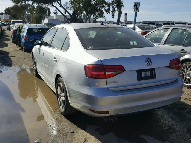 3VW2K7AJ8FM256389 - 2015 VOLKSWAGEN JETTA BASE 银色 照片 3