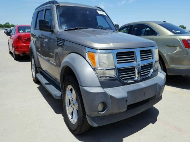 1D8GT28K77W666403 - 2007 DODGE NITRO SXT GRAY photo 1