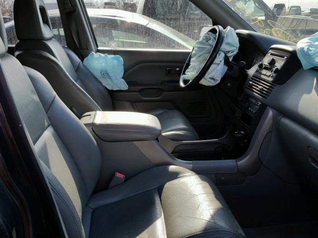 2HKYF18583H606063 - 2003 HONDA PILOT EXL GRAY photo 5