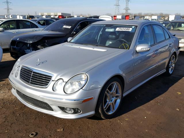 WDBUF76JX4A448589 - 2004 MERCEDES-BENZ E 55 AMG SILVER photo 2