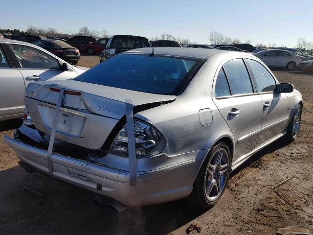 WDBUF76JX4A448589 - 2004 MERCEDES-BENZ E 55 AMG SILVER photo 4