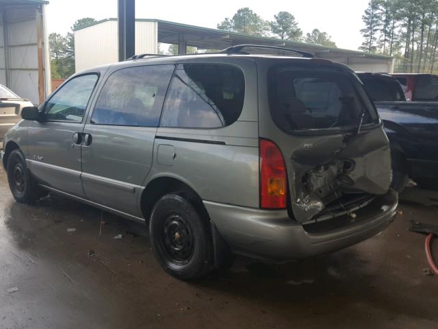 4N2XN11TXXD820312 - 1999 NISSAN QUEST SE TAN photo 3