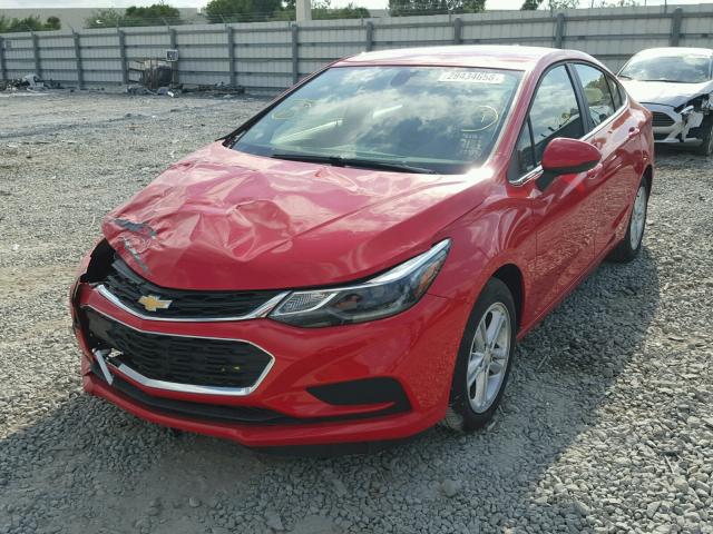 1G1BE5SM6J7116103 - 2018 CHEVROLET CRUZE LT RED photo 2