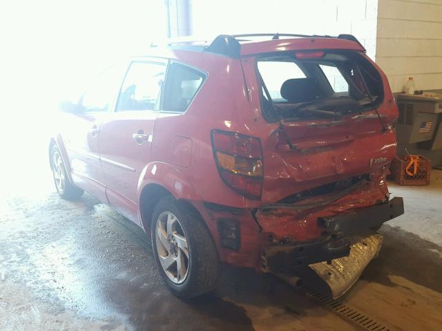 5Y2SL62894Z438099 - 2004 PONTIAC VIBE RED photo 3