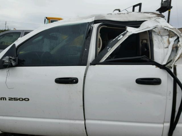 3D7KS28C05G809665 - 2005 DODGE RAM 2500 S WHITE photo 9
