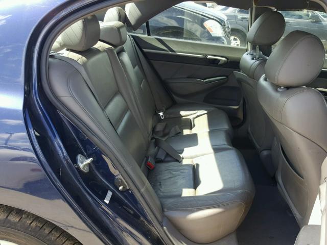 1HGFA16938L051491 - 2008 HONDA CIVIC EXL 蓝色 照片 6