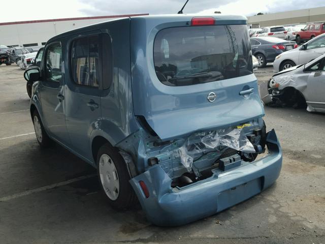 JN8AZ2KR1AT161169 - 2010 NISSAN CUBE BASE BLUE photo 3