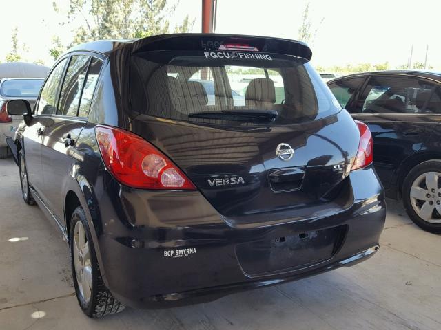 3N1BC1CP3BL400965 - 2011 NISSAN VERSA S BLACK photo 3