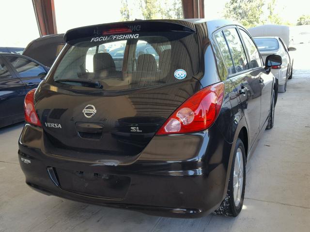 3N1BC1CP3BL400965 - 2011 NISSAN VERSA S BLACK photo 4