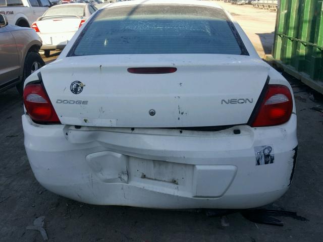 1B3ES26C74D626948 - 2004 DODGE NEON BASE WHITE photo 10