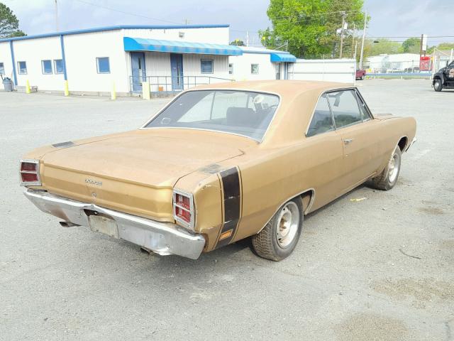 LM23P9B301940 - 1969 DODGE DART 2DR GOLD photo 4