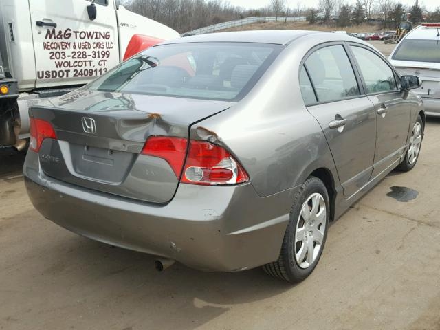 1HGFA16586L151905 - 2006 HONDA CIVIC LX GRAY photo 4