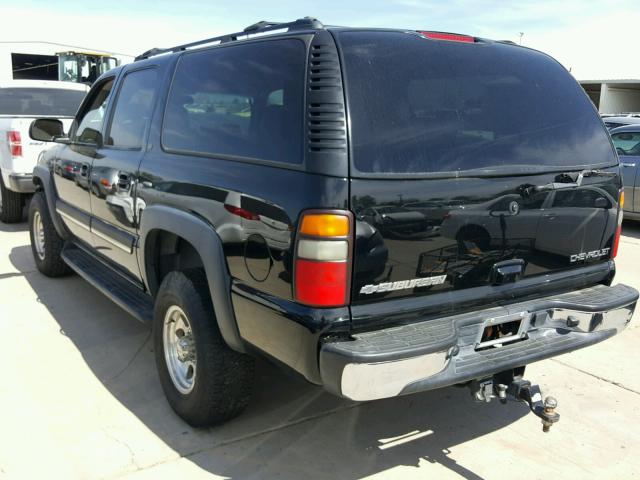 3GNGK26U14G313615 - 2004 CHEVROLET SUBURBAN K BLACK photo 3