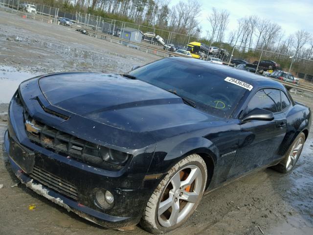 2G1FK1EJ8B9101428 - 2011 CHEVROLET CAMARO 2SS BLACK photo 2