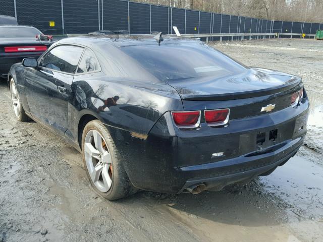 2G1FK1EJ8B9101428 - 2011 CHEVROLET CAMARO 2SS BLACK photo 3