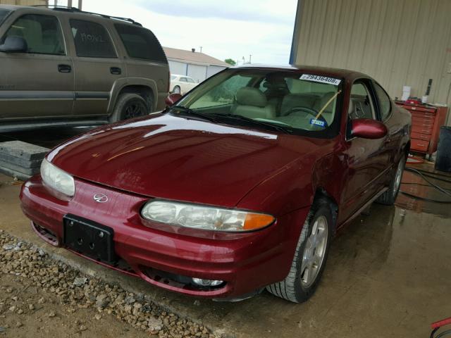 1G3NF12E92C174590 - 2002 OLDSMOBILE ALERO GLS 红色 照片 2