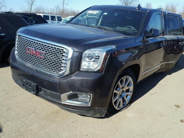 1GKS2CKJ0FR721907 - 2015 GMC YUKON DENA BLACK photo 2