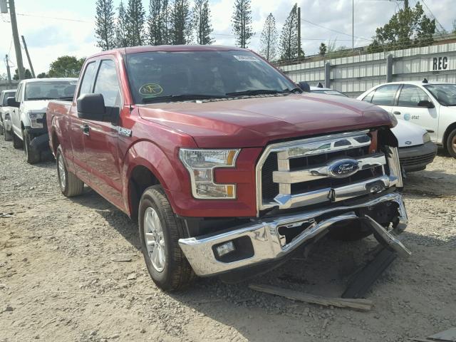 1FTEX1CF9GFD20822 - 2016 FORD F150 SUPER RED photo 1