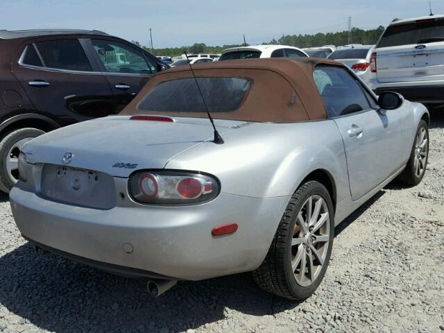 JM1NC25F160104978 - 2006 MAZDA MX-5 MIATA SILVER photo 4