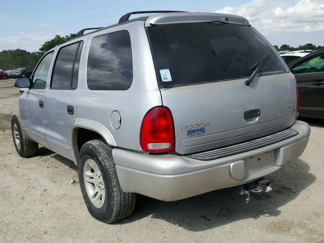 1D4HR48N43F547745 - 2003 DODGE DURANGO SL GRAY photo 3