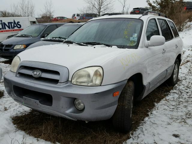 KM8SC73E15U871632 - 2005 HYUNDAI SANTA FE G WHITE photo 2