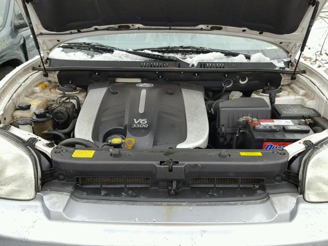 KM8SC73E15U871632 - 2005 HYUNDAI SANTA FE G WHITE photo 7