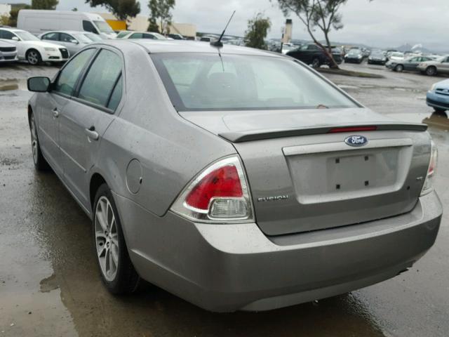 3FAHP07Z78R196314 - 2008 FORD FUSION SE GRAY photo 3