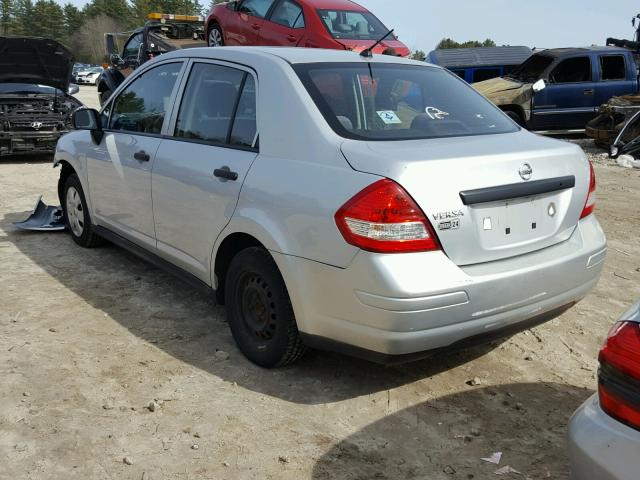 3N1CC11E69L495876 - 2009 NISSAN VERSA S SILVER photo 3