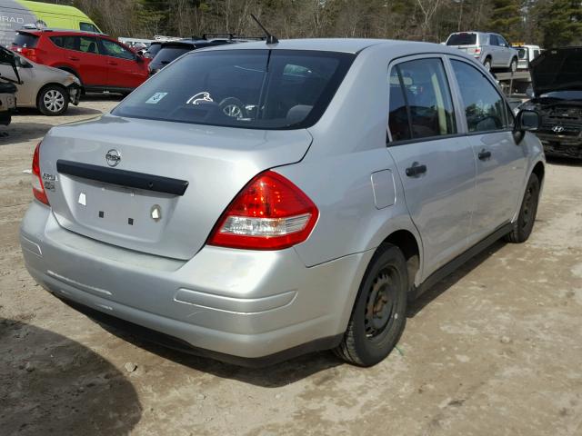 3N1CC11E69L495876 - 2009 NISSAN VERSA S SILVER photo 4