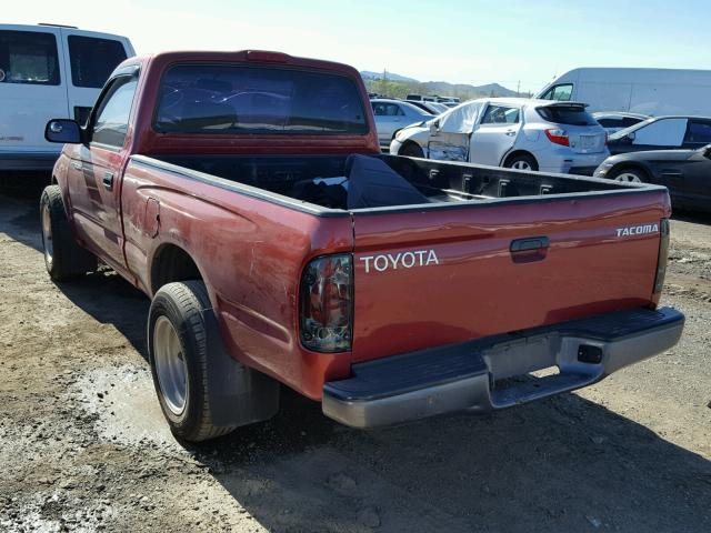 5TENL42N11Z758735 - 2001 TOYOTA TACOMA RED photo 3