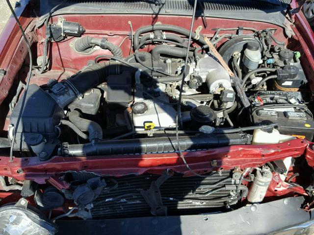 5TENL42N11Z758735 - 2001 TOYOTA TACOMA RED photo 7