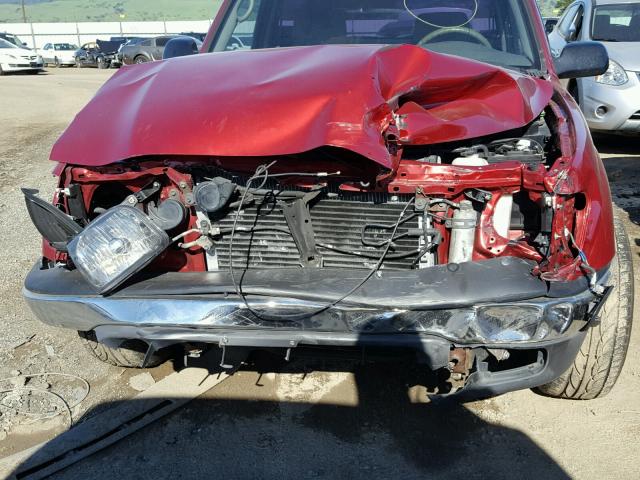 5TENL42N11Z758735 - 2001 TOYOTA TACOMA RED photo 9