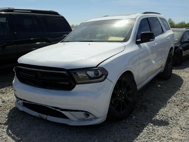 1C4RDHDG5HC709101 - 2017 DODGE DURANGO GT WHITE photo 2