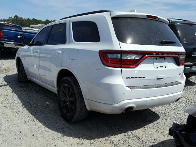 1C4RDHDG5HC709101 - 2017 DODGE DURANGO GT WHITE photo 3