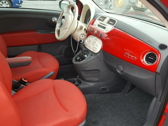 3C3CFFAR4CT335513 - 2012 FIAT 500 POP RED photo 5