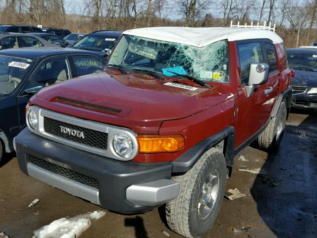 JTEBU11F39K069087 - 2009 TOYOTA FJ CRUISER MAROON photo 2