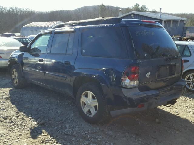 1GNET16S036194534 - 2003 CHEVROLET TRAILBLAZE BLUE photo 3