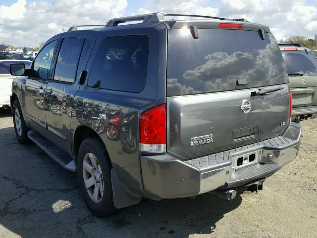 5N1AA08BX4N726590 - 2004 NISSAN ARMADA SE GRAY photo 3