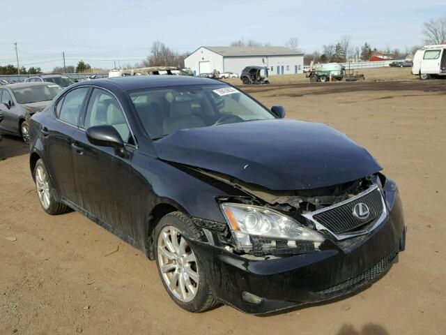 JTHCK262765003449 - 2006 LEXUS IS 250 BLACK photo 1