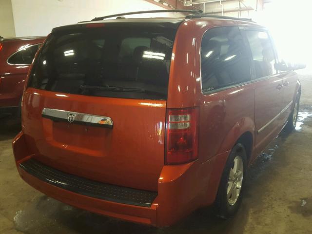 2D8HN54P58R685883 - 2008 DODGE GRAND CARA ORANGE photo 4