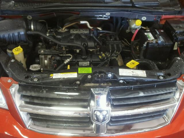 2D8HN54P58R685883 - 2008 DODGE GRAND CARA ORANGE photo 7