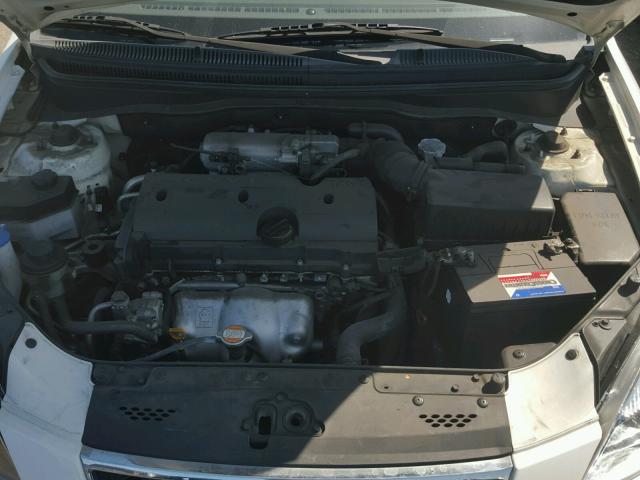 KNADH4A38A6629866 - 2010 KIA RIO LX Սպիտակ լուսանկար 7