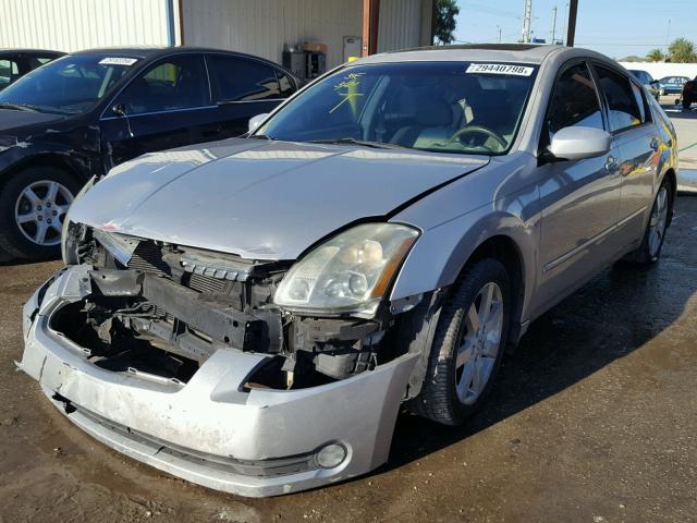 1N4BA41E44C922868 - 2004 NISSAN MAXIMA SE SILVER photo 2