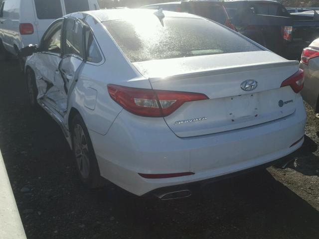 5NPE34AFXGH325100 - 2016 HYUNDAI SONATA SPO WHITE photo 3