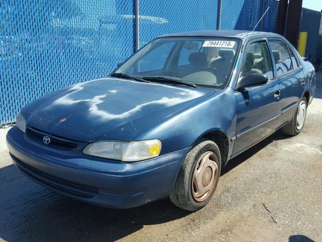 1NXBR12E3WZ091047 - 1998 TOYOTA COROLLA VE BLUE photo 2