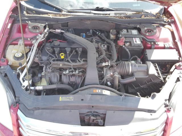 3FAHP08Z37R125771 - 2007 FORD FUSION SEL RED photo 7