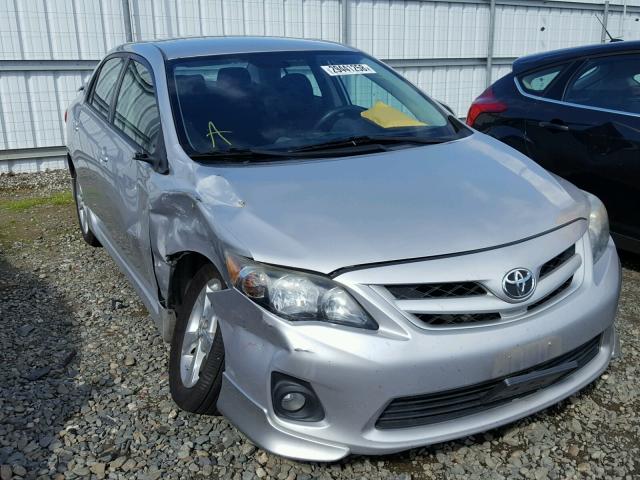 2T1BU4EE0BC649105 - 2011 TOYOTA COROLLA BA SILVER photo 1